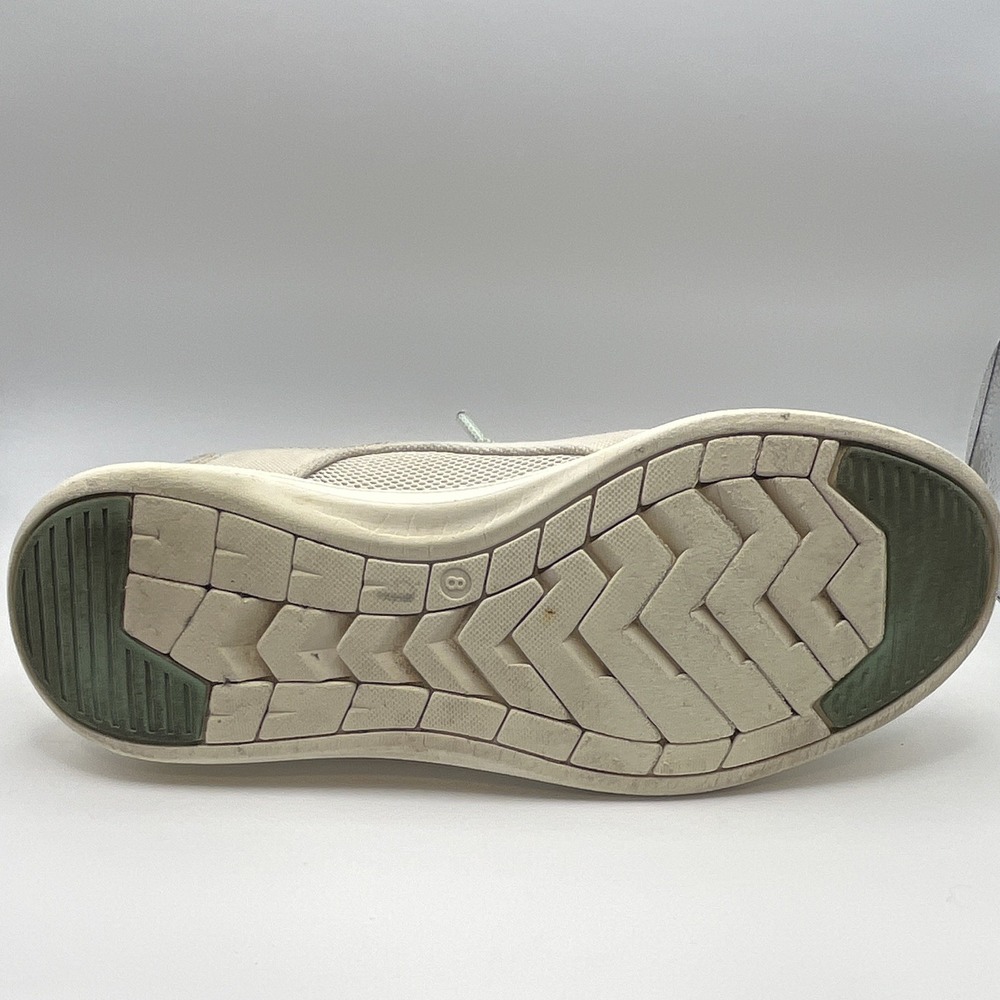 Hurley Women's Low Top Slip-on Sneakers Beige/Green Striped Lining Size 8 - Picture 8 of 10